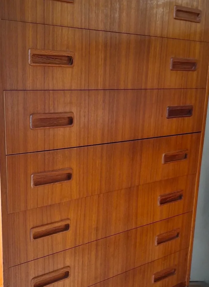 Pamono Danish Teak Chest of Drawers from Borge Dam, 1960s Hot