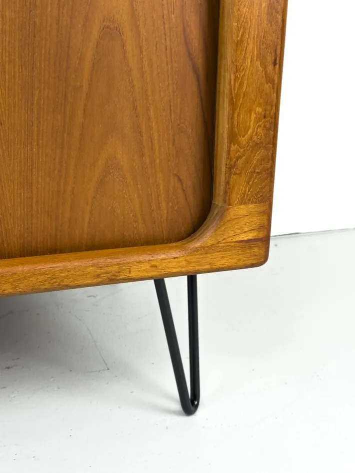 Pamono Danish Teak Hi-Fi Sideboard with Tambour Doors from Dyrlund, 1970s Online
