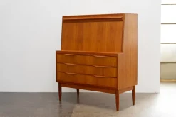 Pamono Danish Teak Sekretär by Erling Torvits for Klim Møbelfabrik, 1960s Clearance