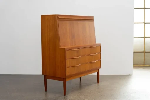 Pamono Danish Teak Sekretär by Erling Torvits for Klim Møbelfabrik, 1960s Clearance