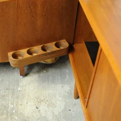 Pamono Danish Teak Sideboard with Bar Section attributed to Bernhard Pedersen & Søn, 1960s Hot