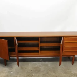 Pamono Danish Teak Sideboard with Bar Section attributed to Bernhard Pedersen & Søn, 1960s Hot