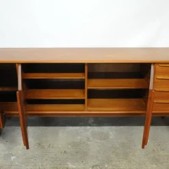 Pamono Danish Teak Sideboard with Bar Section attributed to Bernhard Pedersen & Søn, 1960s Hot