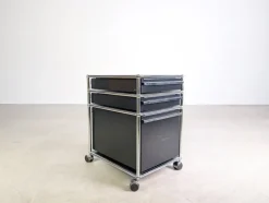 Pamono Dark Blue Office Cabinet from USM Haller Hot