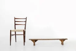 Pamono Decorative Wooden Low Bench, France, 1850s New