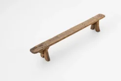 Pamono Decorative Wooden Low Bench, France, 1850s New