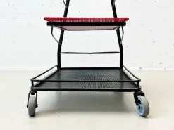 Pamono Demon Serving Trolley attributed to Mathieu Matégot, France, 1952s Hot