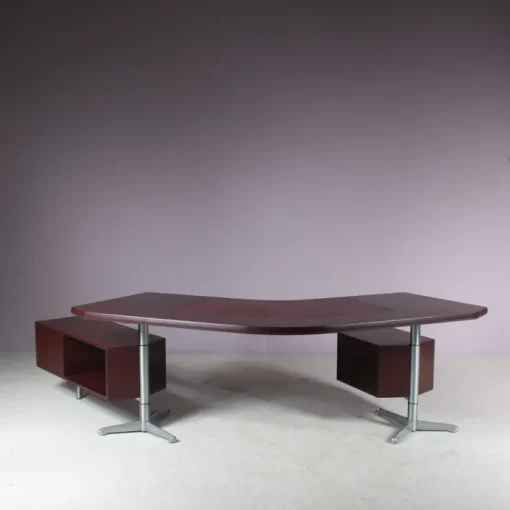Pamono Desk by Osvaldo Borsani for Tecno Milan, Italy, 1950s