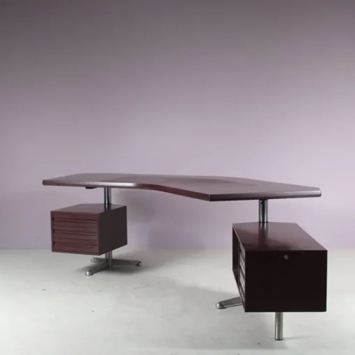 Pamono Desk by Osvaldo Borsani for Tecno Milan, Italy, 1950s