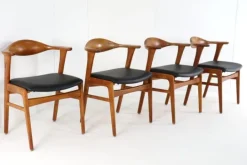 Pamono Desk Chairs Model 49 attributed to Erik Kirkegaard for for Høng Stolefabrik, 1960s, Set of 4 Discount