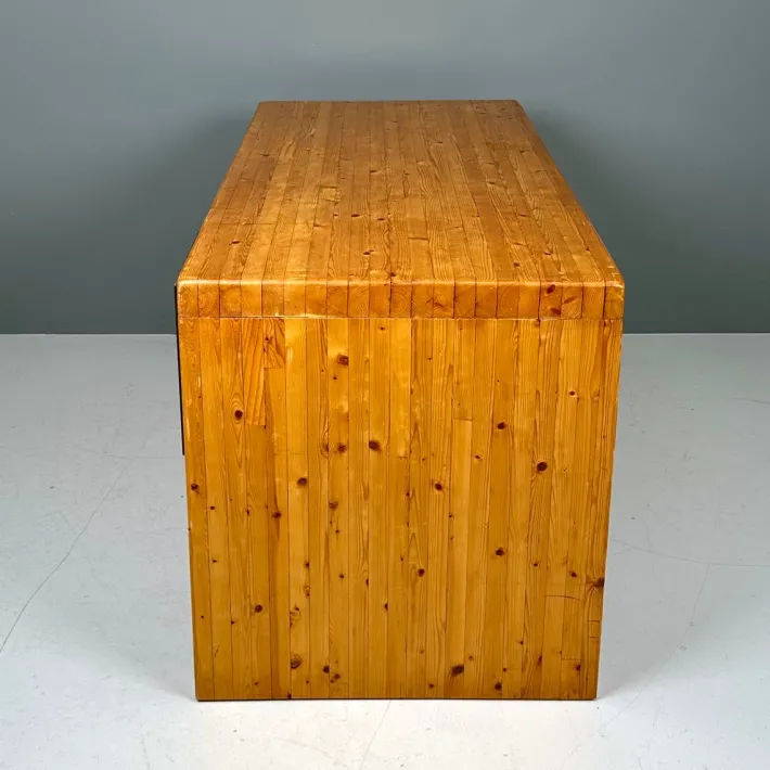 Pamono Desk in Fir, 1970s Outlet