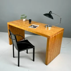 Pamono Desk in Fir, 1970s Outlet