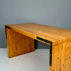 Pamono Desk in Fir, 1970s Outlet