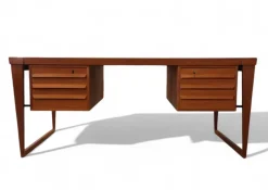 Pamono Desk Model 70 in Teak by Kai Kristiansen for Feldballe Møbelfabrik, 1960s
