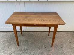 Pamono Desk Table with 1 Drawer Oak Top 105x56cm, 1930s Sale