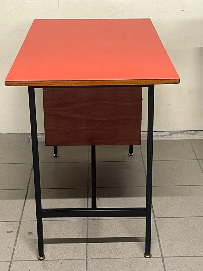 Pamono Desk with Colored Formica Top, 1960s Sale