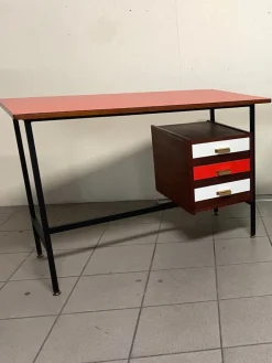 Pamono Desk with Colored Formica Top, 1960s Sale