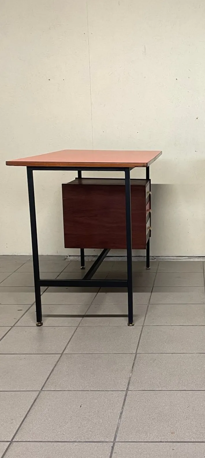 Pamono Desk with Colored Formica Top, 1960s Sale