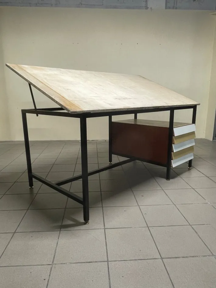 Pamono Desk with Tilting Top, 1960s Discount