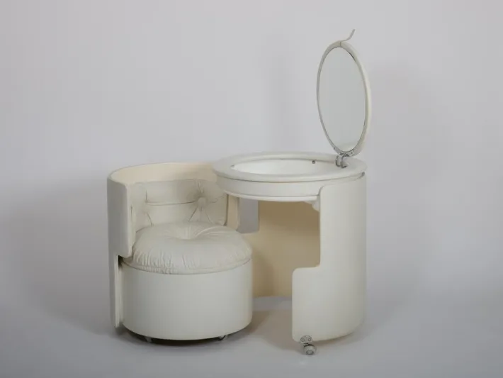 Pamono Dilly Dally Vanity attributed to Massoni for Poltrona Frau, Italy, 1968 Online