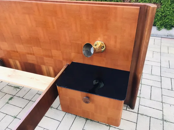 Pamono Double Bed by J.Halabala for Up Závody, 1930s Online