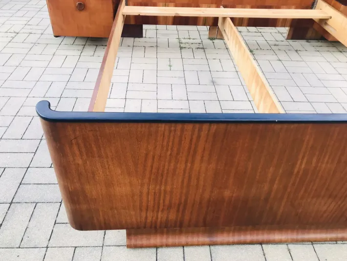 Pamono Double Bed by J.Halabala for Up Závody, 1930s Online