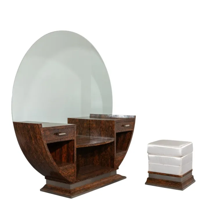 Pamono Dressing Table and Ottoman, 1940s, Set of 2 Online
