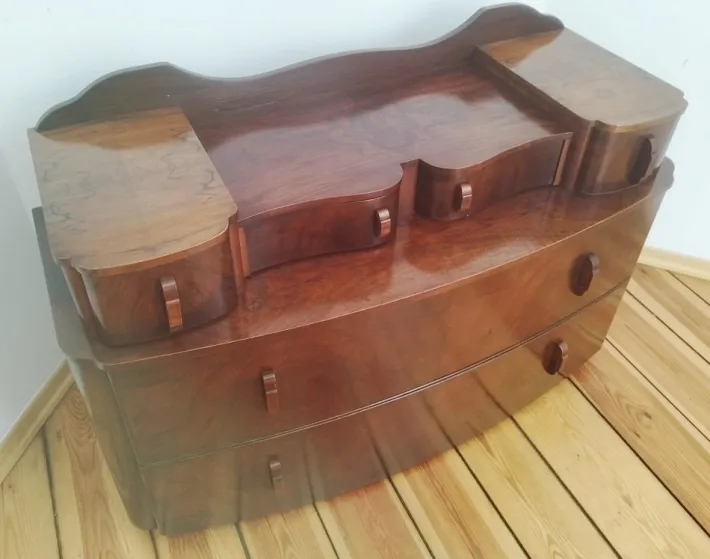 Pamono Dressing Table attributed to J. Halabala for Up Závody, Czechoslovakian, 1940s Clearance