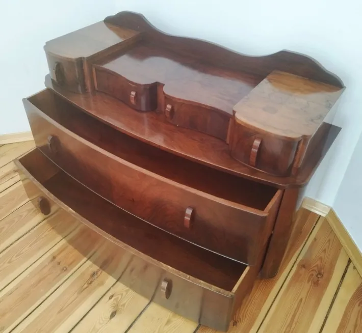 Pamono Dressing Table attributed to J. Halabala for Up Závody, Czechoslovakian, 1940s Clearance