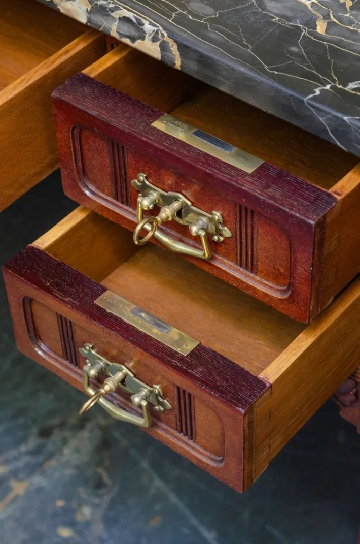 Pamono Dressing Table by Emil Gerstel, Prague, 1890s Hot