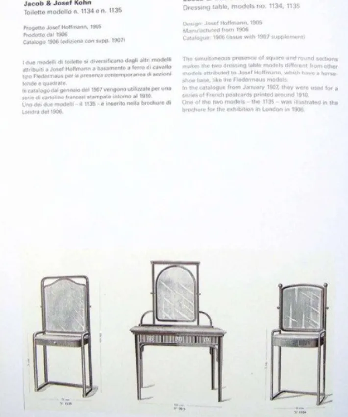 Pamono Dressing Table in Beech by Josef Hoffmann for Jacob & Josef Kohn, 1890s Best