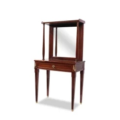 Pamono Dressing Table Vanity Table in Mahogany, Netherlands, 1830s Clearance