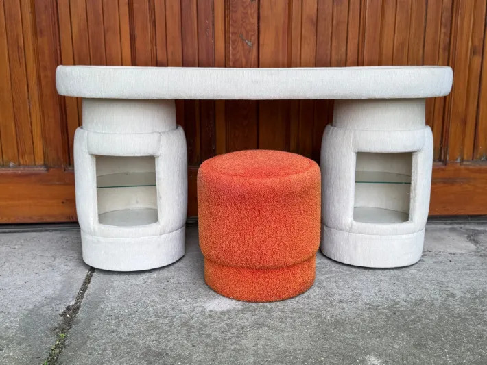 Pamono Dressing Table with Chair from Kecskemét Furniture, 1975, Set of 2 Clearance