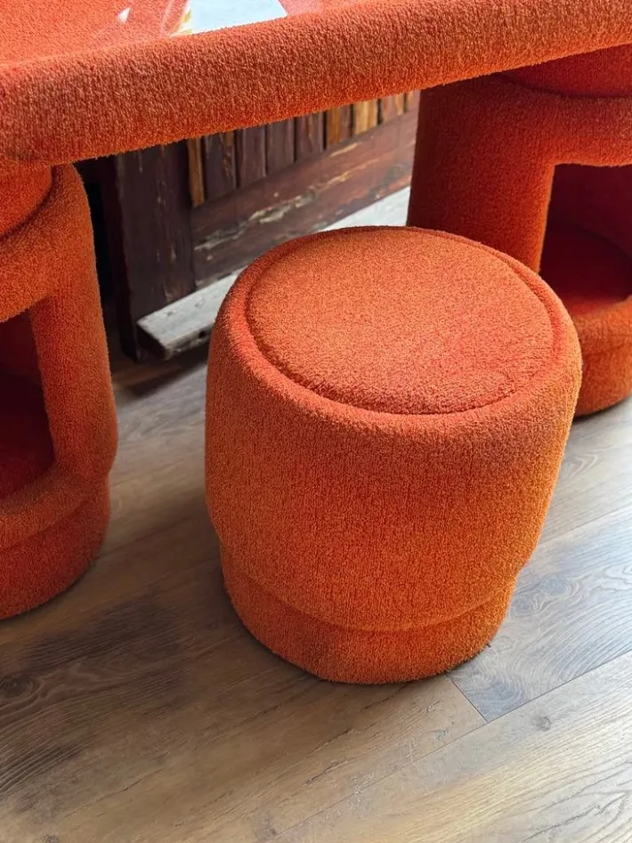 Pamono Dressing Table with Chairs from Kecskemét Furniture, 1975, Set of 3 Hot