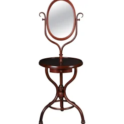 Pamono Dressing Table with Standing Mirror in Beech from Thonet, 1900s Best