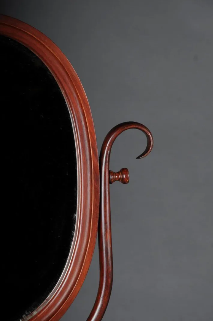 Pamono Dressing Table with Standing Mirror in Beech from Thonet, 1900s Best