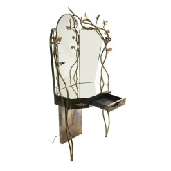 Pamono Dressing Table with Triptych Mirror by Henri Fernandez Discount