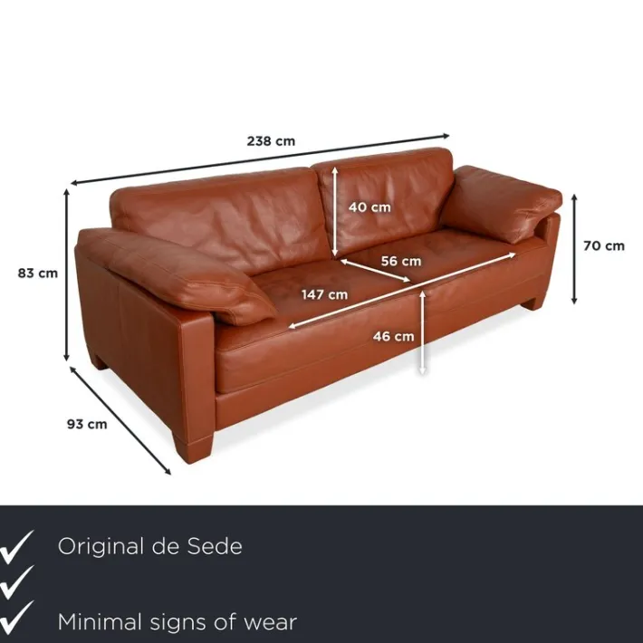 Pamono DS-17 Three-Seater Sofa in Leather from De Sede Hot