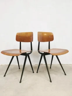 Pamono Dutch Industrial School Chair by Friso Kramer for Ahrend De Cirkel, 1950s Online