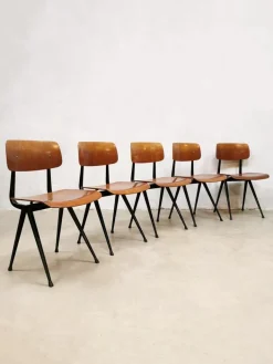 Pamono Dutch Industrial School Chair by Friso Kramer for Ahrend De Cirkel, 1950s Online