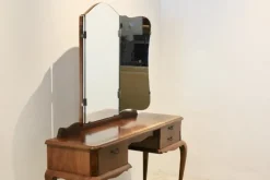 Pamono Dutch Mahogany Dressing Table with Mirror, 1950s Hot