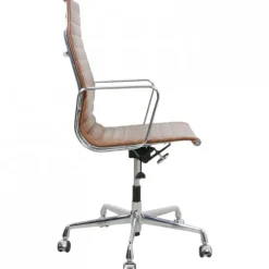 Pamono EA-119 Chair in Brown Leather by Charles Eames, 2000s Best
