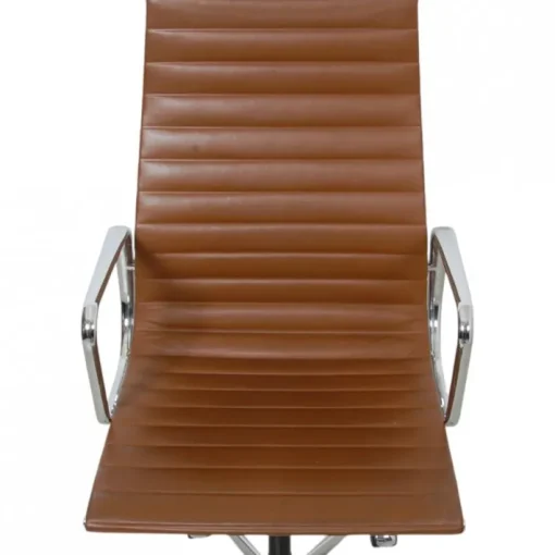 Pamono EA-119 Chair in Brown Leather by Charles Eames, 2000s Best