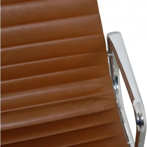 Pamono EA-119 Chair in Brown Leather by Charles Eames, 2000s Best