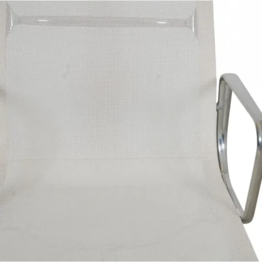 Pamono EA-108 Chair in White Mesh with Aluminium Base by Charles Eames for Vitra Hot