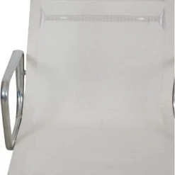 Pamono EA-108 Chair in White Mesh with Aluminium Base by Charles Eames for Vitra Hot