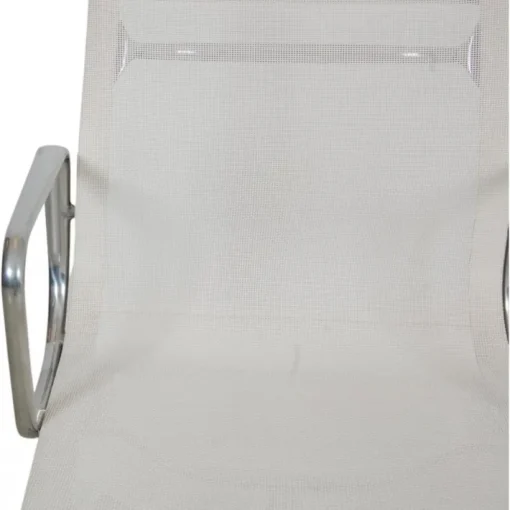 Pamono EA-108 Chair in White Mesh with Aluminium Base by Charles Eames for Vitra Hot