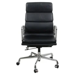 Pamono EA-219 Desk Chair in Leather by Charles Eames for Vitra