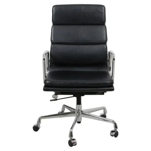 Pamono EA-219 Desk Chair in Leather by Charles Eames for Vitra