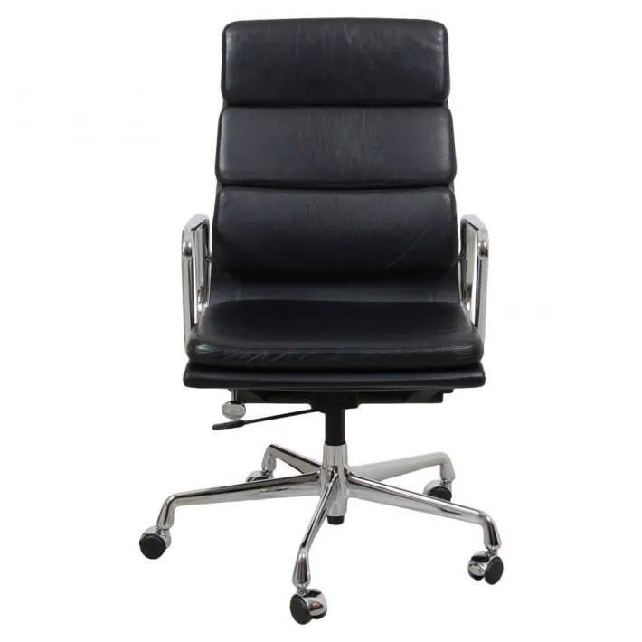Pamono EA-219 Desk Chair in Leather by Charles Eames for Vitra